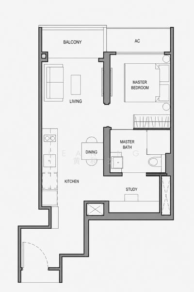 Parc Botannia, 18 Fernvale Street, 1 Bedroom, 506 sqft, Condominium For Rent, by Kean Ng 黄和杰, 500191694 - PropertyGuru.com.sg