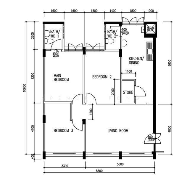 150 Bishan Street 11, 150 Bishan Street 11, 3 Bedrooms, 898 sqft, HDB Flat For Sale, by Spencer Tong, 500191720 - PropertyGuru.com.sg
