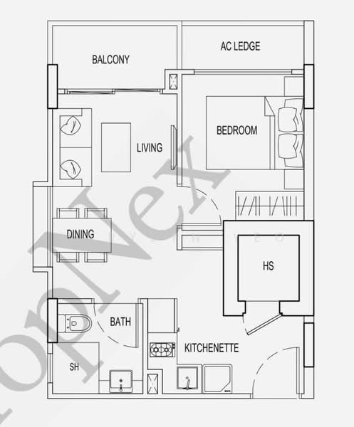 Parc Rosewood, 81 Rosewood Drive, 1 Bedroom, 431 sqft, Condominium For Sale, by Marylyn Yeo, 500191789 - PropertyGuru.com.sg