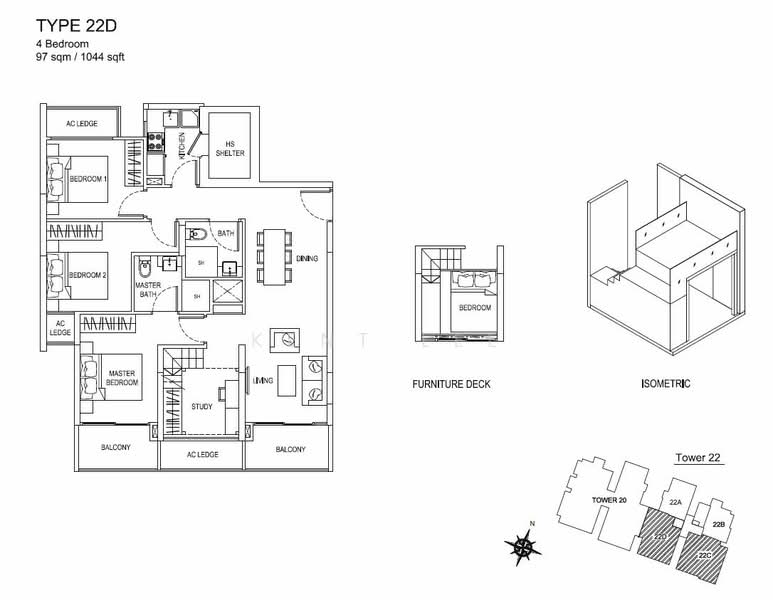Urban Vista, 22 Tanah Merah Kechil Link, 4 Bedrooms, 1,044 sqft, Condominium For Sale, by Kent Lee, 500191800 - PropertyGuru.com.sg