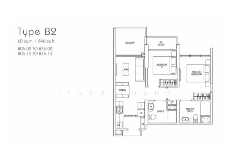Parc Riviera, 101 West Coast Vale, 2 Bedrooms, 646 sqft, Condominium For Sale, by Jenna Huang, 500191811 - PropertyGuru.com.sg