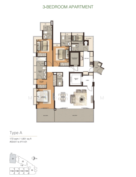Residences @ Emerald Hill, 119 Emerald Hill Road, 3 Bedrooms, 1,851 sqft, Condominium For Sale, by Melody Lim, 500191931 - PropertyGuru.com.sg