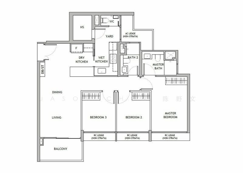 Lucerne Grand, Lakeside Drive, 3 Bedrooms, 1,000 sqft, Condominium For Sale, by Jason Chen 陈野文, 500191975 - PropertyGuru.com.sg