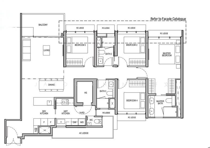 Lucerne Grand, Lakeside Drive, 4 Bedrooms, 1,281 sqft, Condominium For Sale, by Jason Chen 陈野文, 500191983 - PropertyGuru.com.sg
