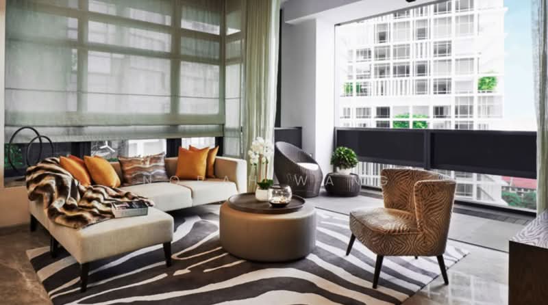 Nouvel 18, 18 Anderson Road, 3 Bedrooms, 1,582 sqft, Condominium For Rent, by Norah Wang, 500192051 - Living Room - PropertyGuru.com.sg