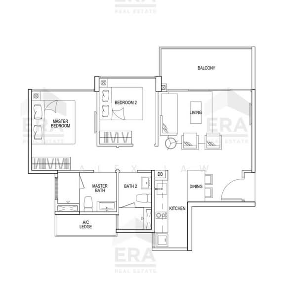 Waterbay, 47 Edgefield Plains, 2 Bedrooms, 753 sqft, Executive Condominium For Sale, by Alex Law, 500192085 - PropertyGuru.com.sg