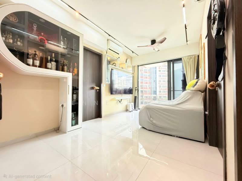 Riverfront Residences, 53 Hougang Avenue 7, 2 Bedrooms, 614 sqft, Condominium For Rent, by Kenneth Yeo, 500192096 - Living Room - PropertyGuru.com.sg