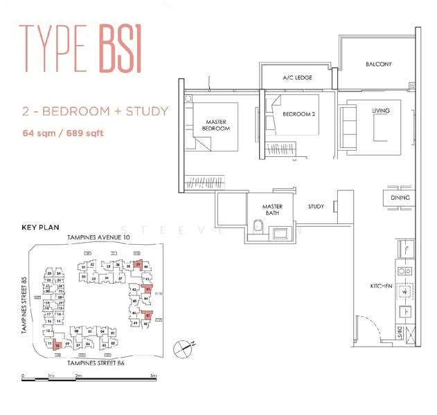 The Alps Residences, Tampines Avenue 10, 2 Bedrooms, 689 sqft, Condominium For Rent, by Steeve Tan, 500192316 - PropertyGuru.com.sg