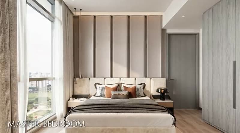 The LakeGarden Residences, 80 Yuan Ching Road, 4 Bedrooms, 2,153 sqft, Condominium For Sale, by Cruz V, 500192504 - Master Bedroom - ID illustration only - PropertyGuru.com.sg