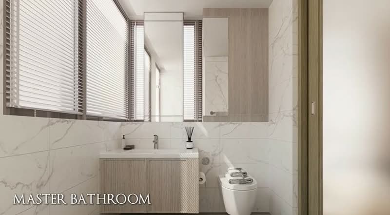 The LakeGarden Residences, 80 Yuan Ching Road, 4 Bedrooms, 2,153 sqft, Condominium For Sale, by Cruz V, 500192504 - Bathroom - ID illustration only - PropertyGuru.com.sg