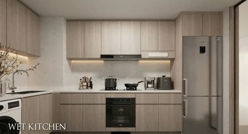The LakeGarden Residences, 80 Yuan Ching Road, 4 Bedrooms, 2,153 sqft, Condominium For Sale, by Cruz V, 500192504 - Wet Kitchen - ID illustration only - PropertyGuru.com.sg