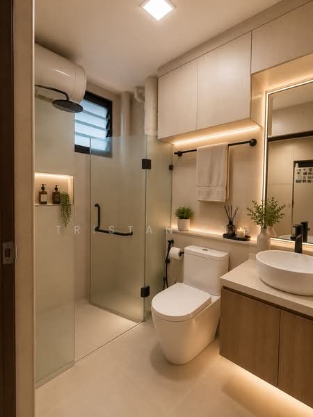 185 Edgefield Plains, 185 Edgefield Plains, 3 Bedrooms, 1,184 sqft, HDB Flat For Sale, by Tristan Ang, 500192539 - Bathroom - PropertyGuru.com.sg