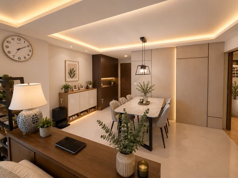 185 Edgefield Plains, 185 Edgefield Plains, 3 Bedrooms, 1,184 sqft, HDB Flat For Sale, by Tristan Ang, 500192539 - Dining Room - PropertyGuru.com.sg
