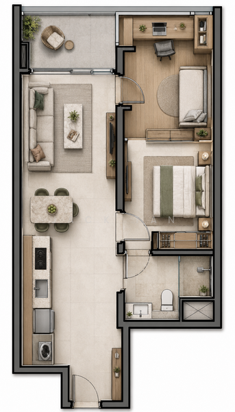 D15 Walk to MRT, , 2 Bedrooms, 549 sqft, Apartment For Sale, by Jack Tan, 500192596 - PropertyGuru.com.sg