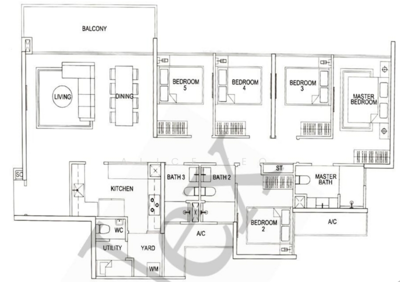 SkyPark Residences, 11 Sembawang Crescent, 5 Bedrooms, 1,593 sqft, Executive Condominium For Sale, by Alice Yeo, 500192617 - PropertyGuru.com.sg