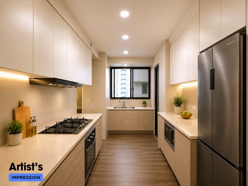 Arc at Tampines, Tampines Avenue 8, 4 Bedrooms, 1,292 sqft, Executive Condominium For Sale, by Ryan A, 500192622 - Kitchen - PropertyGuru.com.sg
