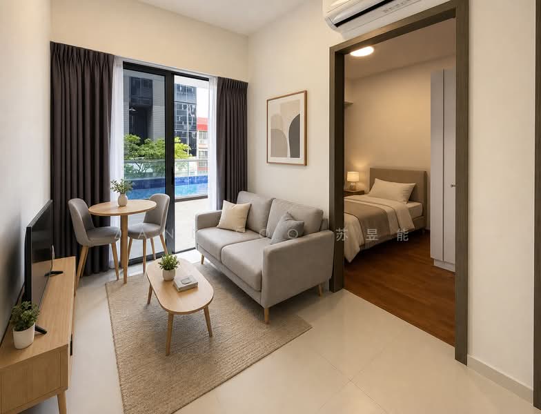 Sycamore Tree, 2 Fowlie Road, 1 Bedroom, 527 sqft, Apartment For Rent, by Zane Soo 苏昱能, 500192701 - Living Room - PropertyGuru.com.sg