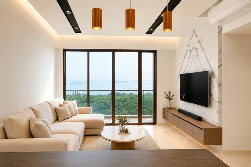Seaside Residences, 10 Siglap Link, 2 Bedrooms, 764 sqft, Apartment For Sale, by Foo Jen Huey, 500192723 - Living Room - PropertyGuru.com.sg
