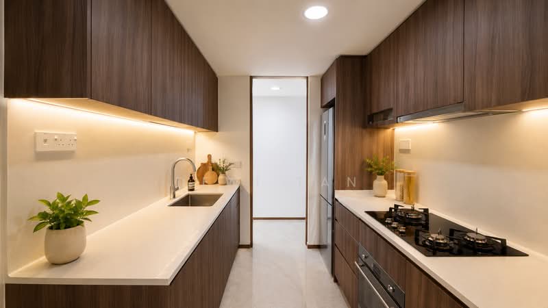 Lentor Modern, 3 Lentor Central, 4 Bedrooms, 1,130 sqft, Condominium For Rent, by Dewi Tan, 500192724 - Kitchen - PropertyGuru.com.sg