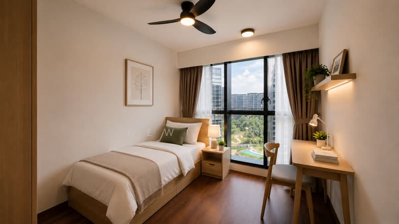 Lentor Modern, 3 Lentor Central, 4 Bedrooms, 1,130 sqft, Condominium For Rent, by Dewi Tan, 500192724 - Bedroom - PropertyGuru.com.sg