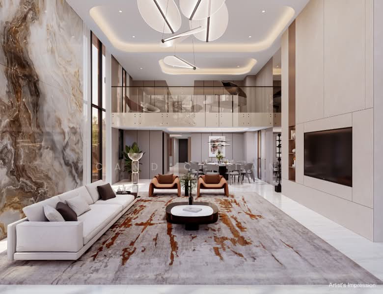 Brand New 4 x Bungalows starting from $19,888,000 | Chancery Hill & Dyson Road | D10, Chancery Hill road, Dyson, Chancery Hill Lane, Tanglin / Holland / Bukit Timah, 6 Bedrooms, 9,448 sqft, Detached House For Sale, by Candice Tan, 500192865 - Living Room - PropertyGuru.com.sg