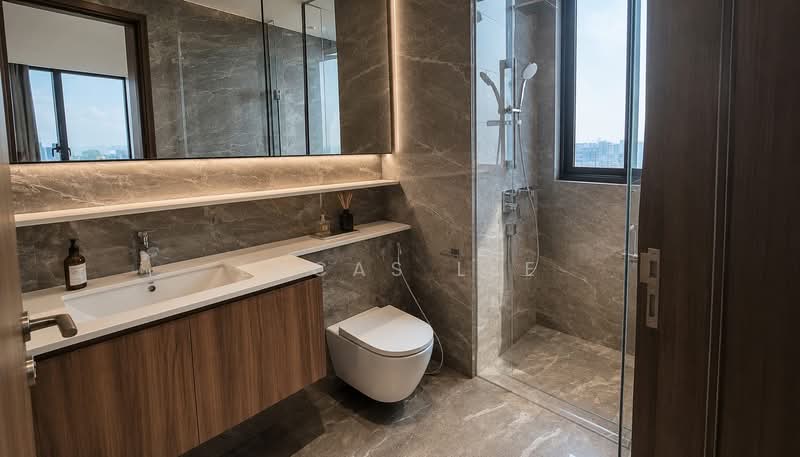 Lentor Modern, 7 Lentor Central, 3 Bedrooms, 980 sqft, Condominium For Sale, by Lucas Lee, 500193119 - Bathroom - PropertyGuru.com.sg