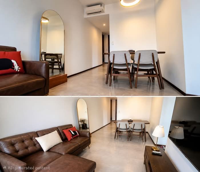 Lentor Modern, 7 Lentor Central, 3 Bedrooms, 980 sqft, Condominium For Sale, by Lucas Lee, 500193119 - Living Room - PropertyGuru.com.sg