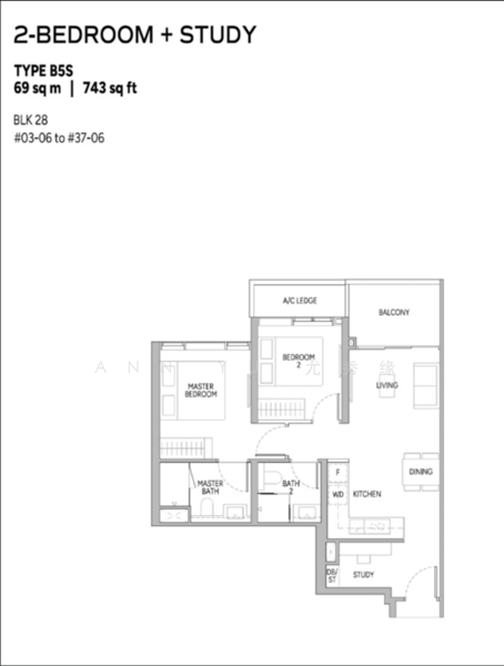 Union Square Residences, 28 Havelock Road,, 2 Bedrooms, 743 sqft, Condominium For Sale, by Ann Yu 尤秀缘, 500193140 - PropertyGuru.com.sg