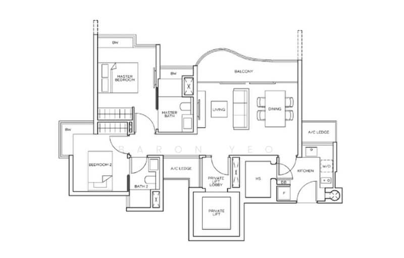 The Meyerise, 97 Meyer Road, 2 Bedrooms, 883 sqft, Condominium For Sale, by Baron Yeo, 500193219 - PropertyGuru.com.sg