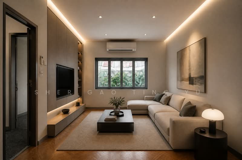 Corner Semi D ⭐️1KM TO MGS, PEI HWA ⭐️ MINS TO KAP MRT ⭐️HUA GUAN, , 4 Bedrooms, 3,000 sqft, Semi-Detached House For Sale, by Sher Gao Ting Yu, 500193291 - Living Room - PropertyGuru.com.sg