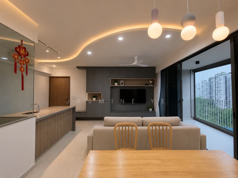 Rivercove Residences EC, 38 Anchorvale Ln, 4 Bedrooms, 1,281 sqft, Condominium For Sale, by Jasmine Ye, 500193346 - Living Room - PropertyGuru.com.sg
