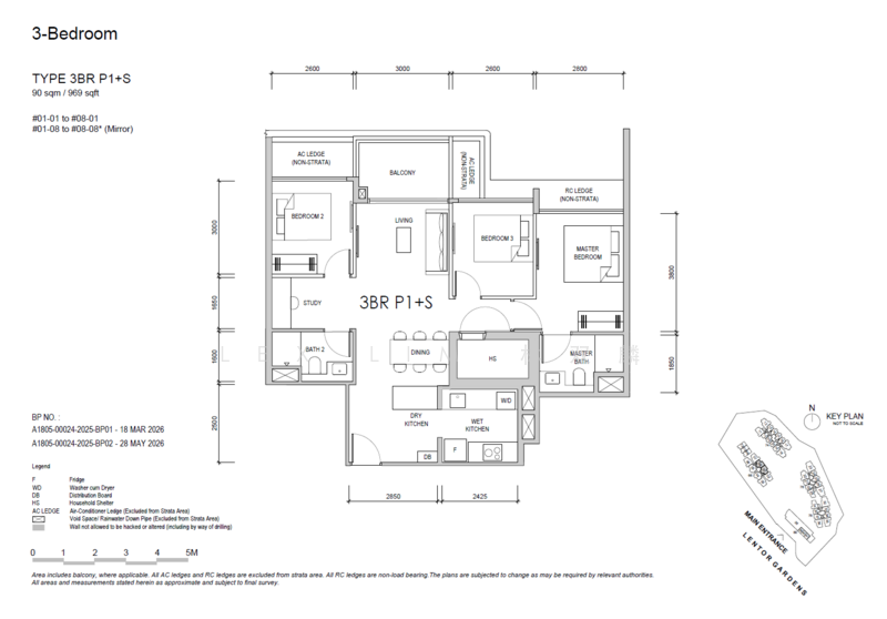 Lentor Gardens Residences, 68 Lentor Gardens, 3 Bedrooms, 872 sqft, Apartment For Sale, by Lex Lim 林双麟, 500193410 - PropertyGuru.com.sg