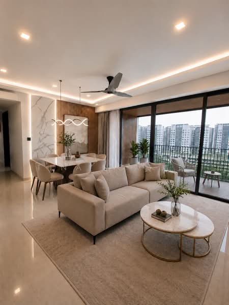 Bellewaters, 27 Anchorvale Crescent, 4 Bedrooms, 1,270 sqft, Executive Condominium For Sale, by Tina Ng 黄清珍, 500193429 - Living Room - PropertyGuru.com.sg
