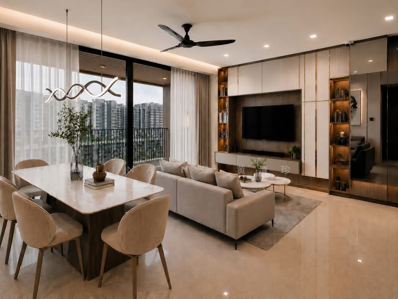 Bellewaters, 27 Anchorvale Crescent, 4 Bedrooms, 1,270 sqft, Executive Condominium For Sale, by Tina Ng 黄清珍, 500193429 - Living Room - PropertyGuru.com.sg