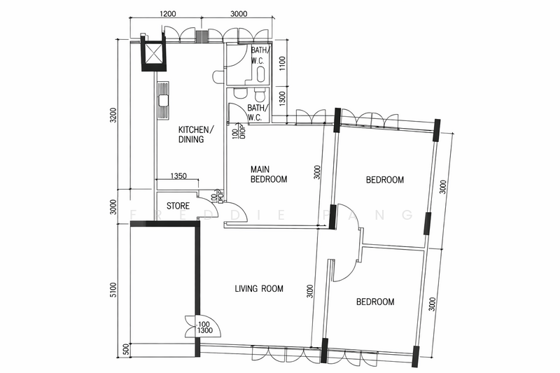 102 Jalan Rajah, 102 Jalan Rajah, 3 Bedrooms, 1,012 sqft, HDB Flat For Sale, by Freddie Pang, 500193448 - PropertyGuru.com.sg