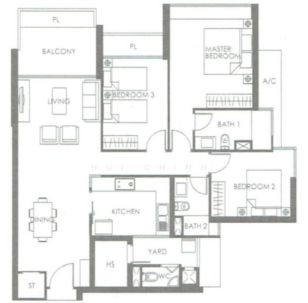 The Metropolitan Condominium, 8 Alexandra View, 3 Bedrooms, 1,399 sqft, Condominium For Rent, by Hui Ching, 500193458 - PropertyGuru.com.sg