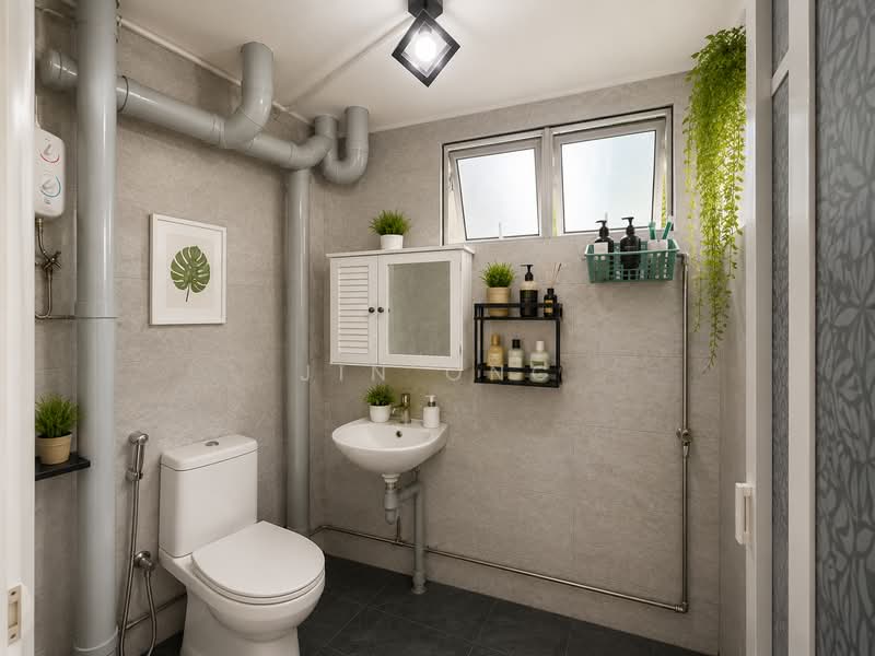 212 Yishun Street 21, 212 Yishun Street 21, 4 Bedrooms, 1,302 sqft, HDB Flat For Sale, by Jin Ong, 500193465 - Bathroom - PropertyGuru.com.sg
