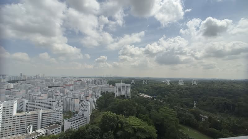 Eco Sanctuary, 63 Chestnut Avenue, 3 Bedrooms, 980 sqft, Condominium For Rent, by Joseph Tan 陈嘉闻, 500193493 - Living Balcony View - PropertyGuru.com.sg
