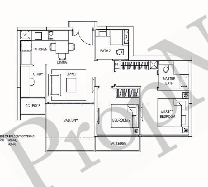 Goodwood Grand, 16 Balmoral Road, 2 Bedrooms, 775 sqft, Condominium For Sale, by Celeste Poh, 500193591 - PropertyGuru.com.sg