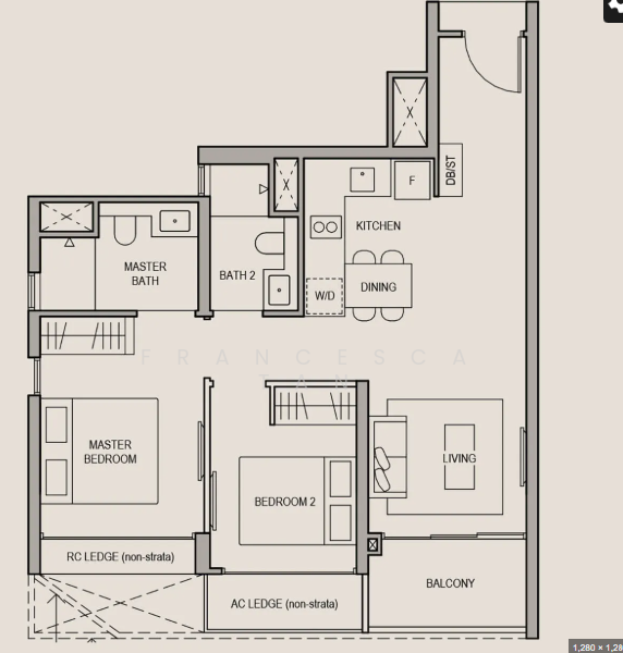 Bloomsbury Residences, 61 Media Circle, 2 Bedrooms, 678 sqft, Apartment For Sale, by Francesca Tan, 500193624 - PropertyGuru.com.sg