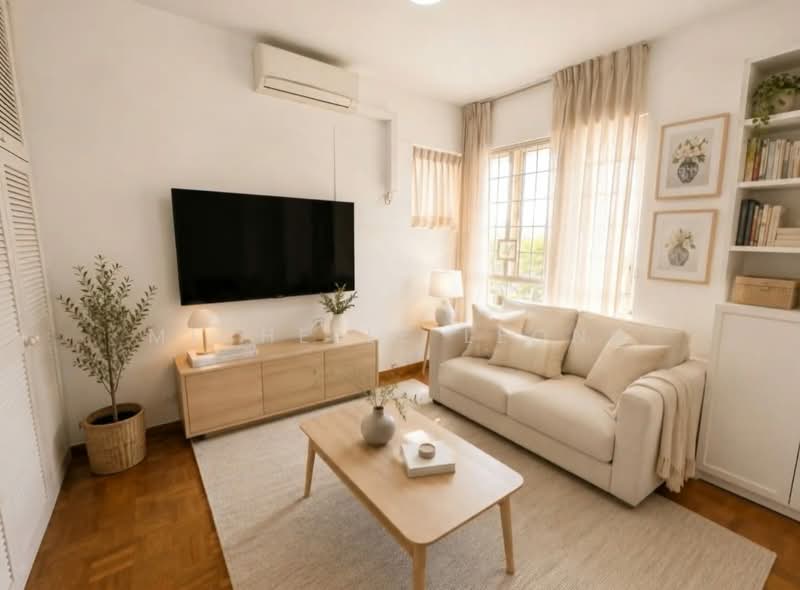 Bullion Park, 160 Lentor Loop, 3 Bedrooms, 1,259 sqft, Condominium For Sale, by Michelle Leong, 500193626 - Living Room - PropertyGuru.com.sg