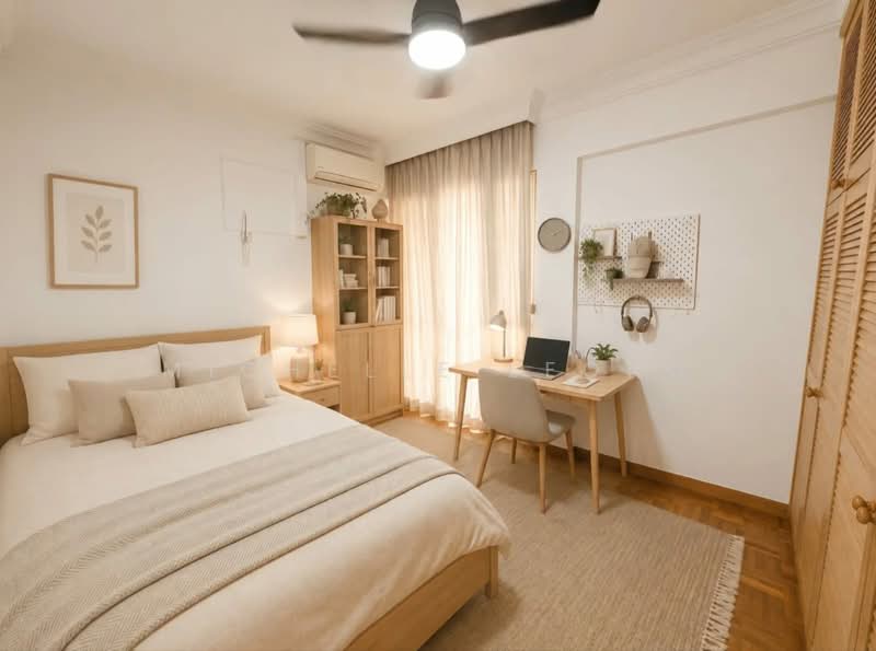 Bullion Park, 160 Lentor Loop, 3 Bedrooms, 1,259 sqft, Condominium For Sale, by Michelle Leong, 500193626 - Bedroom - PropertyGuru.com.sg