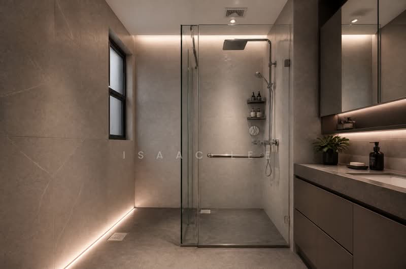 Corner Semi-D 1 KM MGS & Pei Hwa Primary and mins walk to KAP MRT, , 4 Bedrooms, 3,000 sqft, Semi-Detached House For Sale, by Isaac Lee, 500193698 - Bathroom - PropertyGuru.com.sg