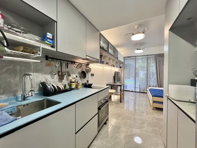 The Garden Residences, 1 Serangoon North View, Hougang / Punggol / Sengkang, 1 Bedroom, 474 sqft, Condominium For Sale, by Nate Lim, 500193707 - Kitchen - PropertyGuru.com.sg