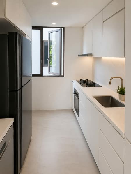 The Inflora, 51 Flora Drive, 3 Bedrooms, 1,033 sqft, Condominium For Rent, by Kin ,, 500193820 - Kitchen - PropertyGuru.com.sg