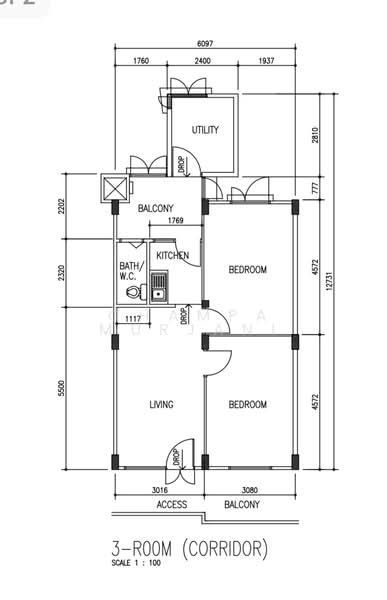 28 Hoy Fatt Road, 28 Hoy Fatt Road, 2 Bedrooms, 645 sqft, HDB Flat For Sale, by Champa Murjani, 500193825 - PropertyGuru.com.sg