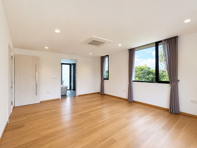 ⭐️1 KM OF MGS (PRIMARY) ⭐️LOWEST PSF BRAND NEW 2.5-STY W/ BASEMENT MODERN HOUSE @ HONG KONG PARK⭐️, Sian Tuan Avenue Hua Guan Wilmonar Yarwood Binjai Din Pang Bee San Stone Jalan Jambu Ayer Mawar Batu Kampong Chantek Swiss Club Holland Greenleaf Fir Redwood Maple Cypress Oak Cherry Lily Lasia Lemon Lotus Lantana Garlick Sixth Namly Lim Tai See Haji, 7 Bedrooms, 11,563 sqft, Detached House For Sale, by Damian Tan 陈係赈, 500193836 - Master Bedroom - PropertyGuru.com.sg