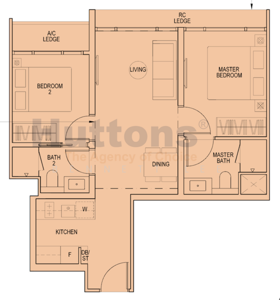 Piccadilly Grand, 1 Northumberland Road, Farrer Park / Serangoon Rd, 2 Bedrooms, 646 sqft, Condominium For Sale, by Bennett Lee, 500193887 - PropertyGuru.com.sg