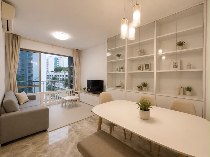 The Santorini, Tampines Street 86, 2 Bedrooms, 753 sqft, Condominium For Sale, by Mayvia Ang, 500194007 - Living Room - PropertyGuru.com.sg