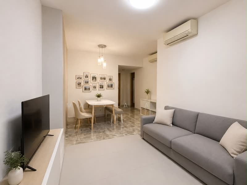 The Santorini, Tampines Street 86, 2 Bedrooms, 753 sqft, Condominium For Sale, by Mayvia Ang, 500194007 - Living Room - PropertyGuru.com.sg